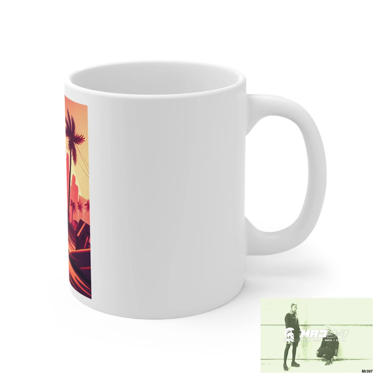 AI Vigilante Vice theme Ceramic Mug 11oz 11oz Mug