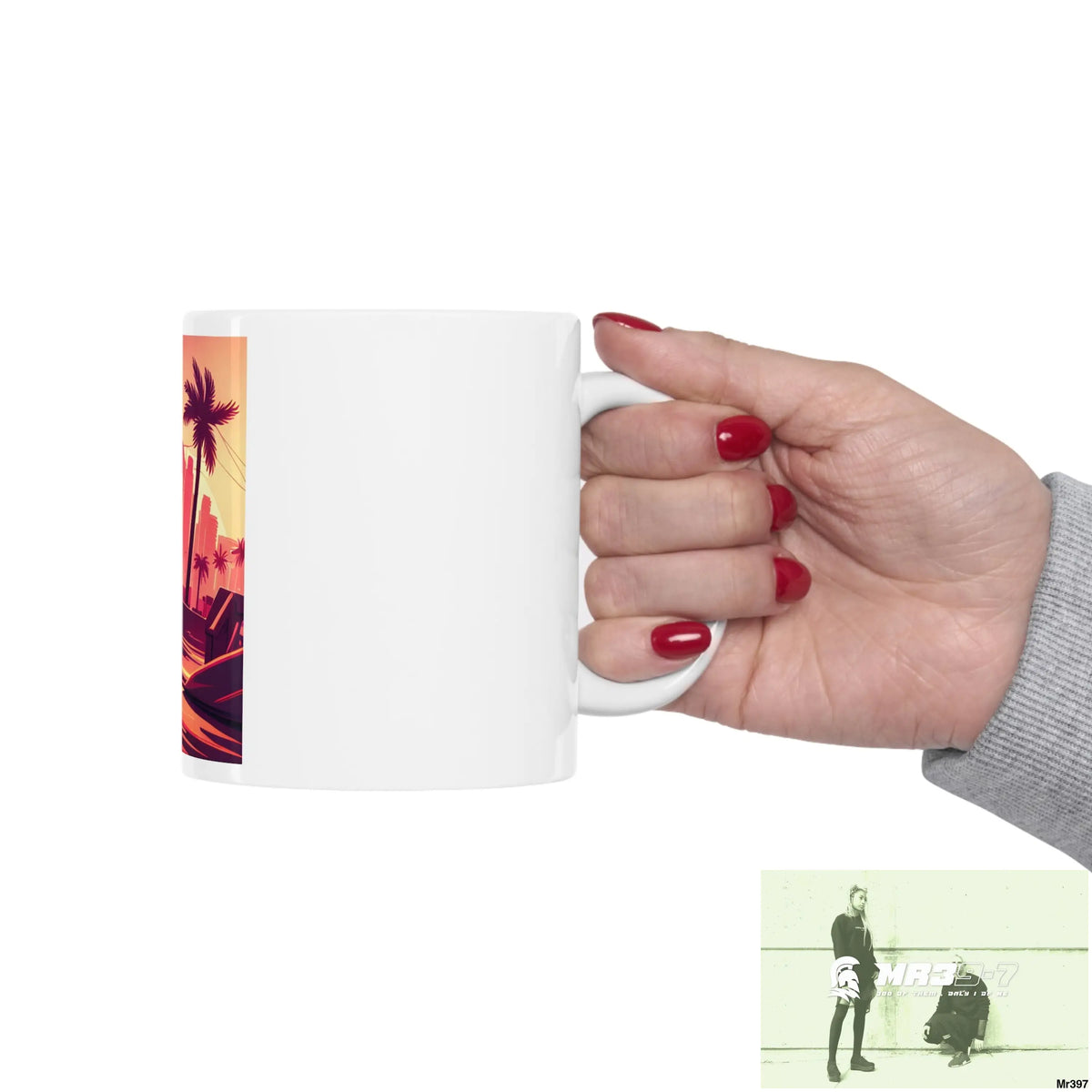 AI Vigilante Vice theme Ceramic Mug 11oz 11oz Mug