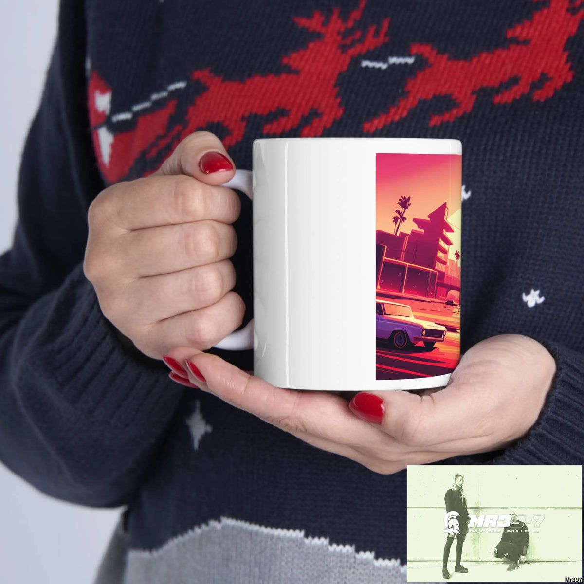 AI Vigilante Vice theme Ceramic Mug 11oz 11oz Mug