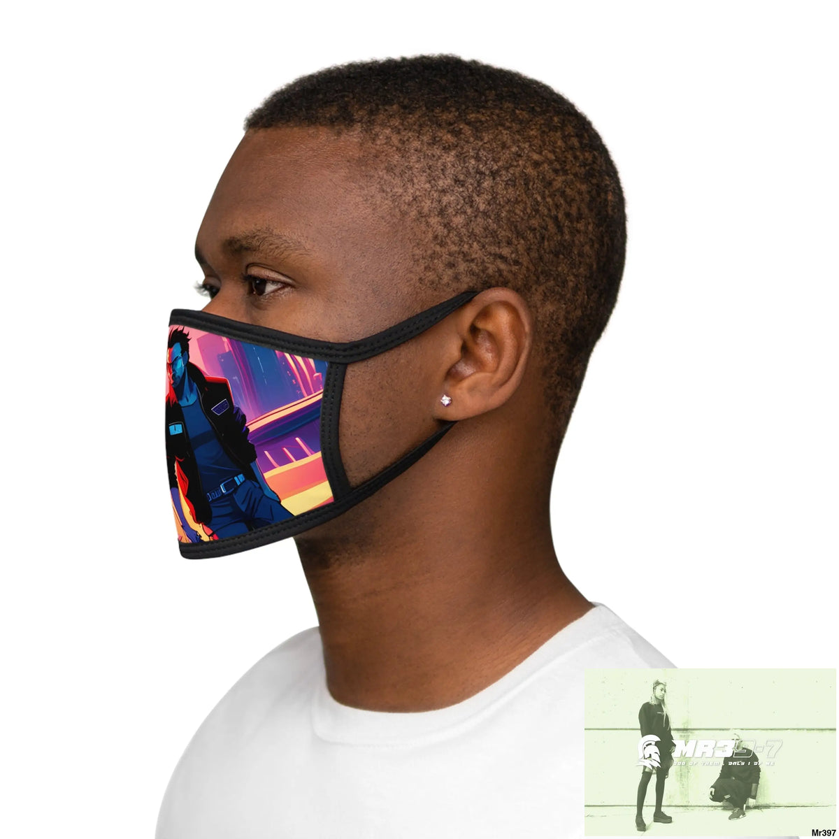 AI Vigilante VIce theme Mixed-Fabric Face Mask One size Accessories