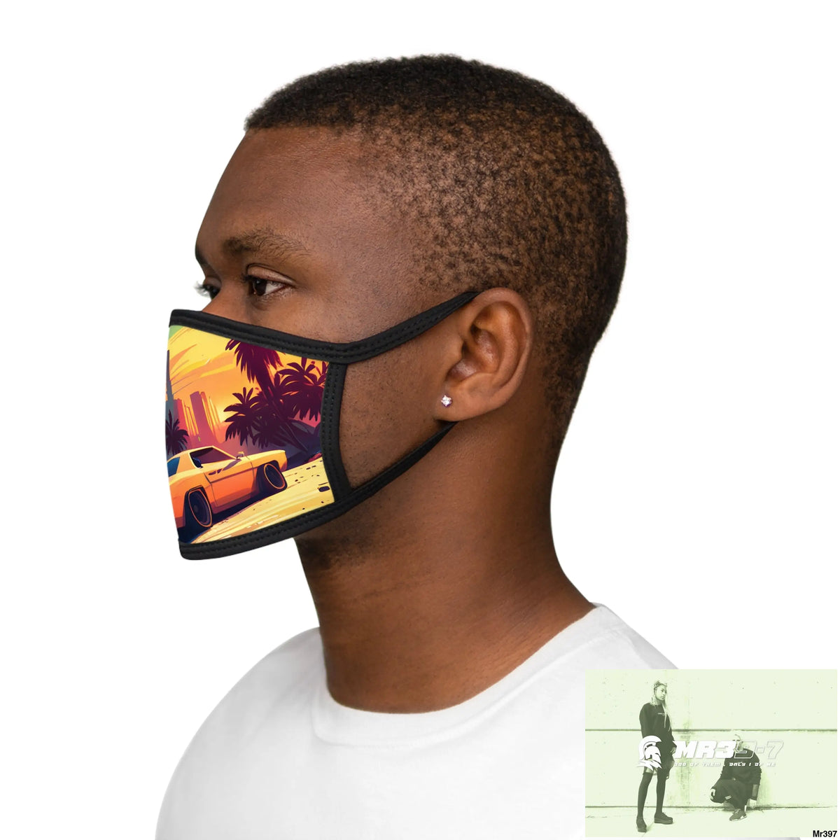 AI Vigilante Vice theme Mixed-Fabric Face Mask One size Accessories