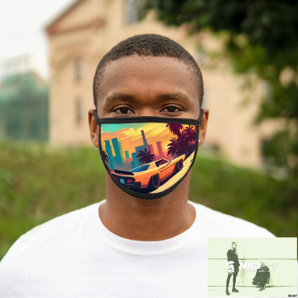 AI Vigilante Vice theme Mixed-Fabric Face Mask One size Accessories