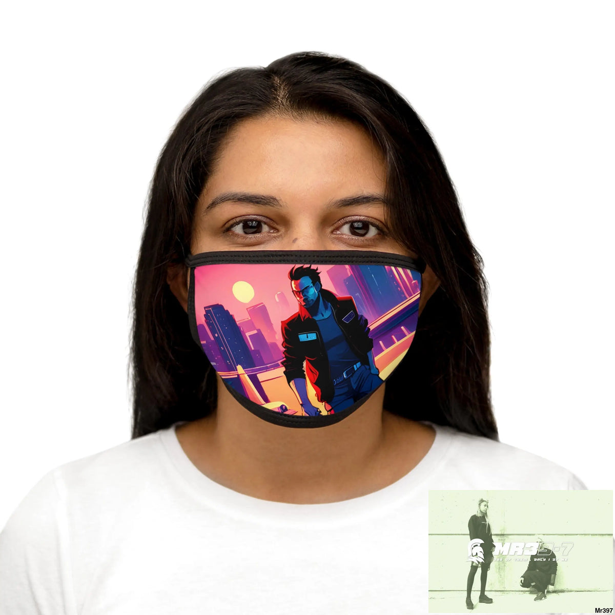 AI Vigilante VIce theme Mixed-Fabric Face Mask One size Accessories