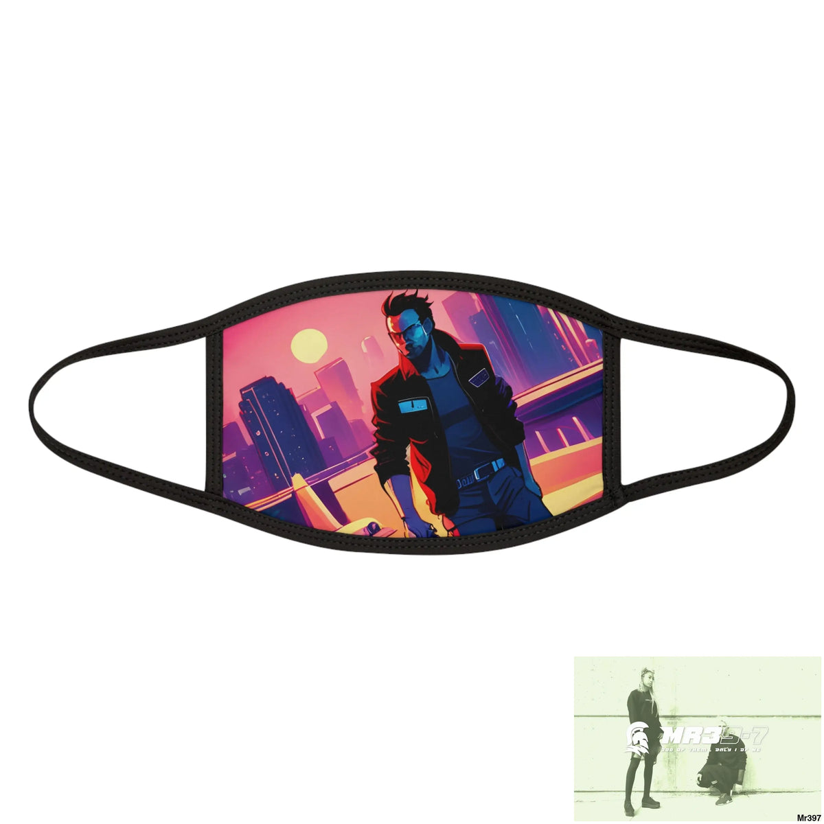 AI Vigilante VIce theme Mixed-Fabric Face Mask One size Accessories