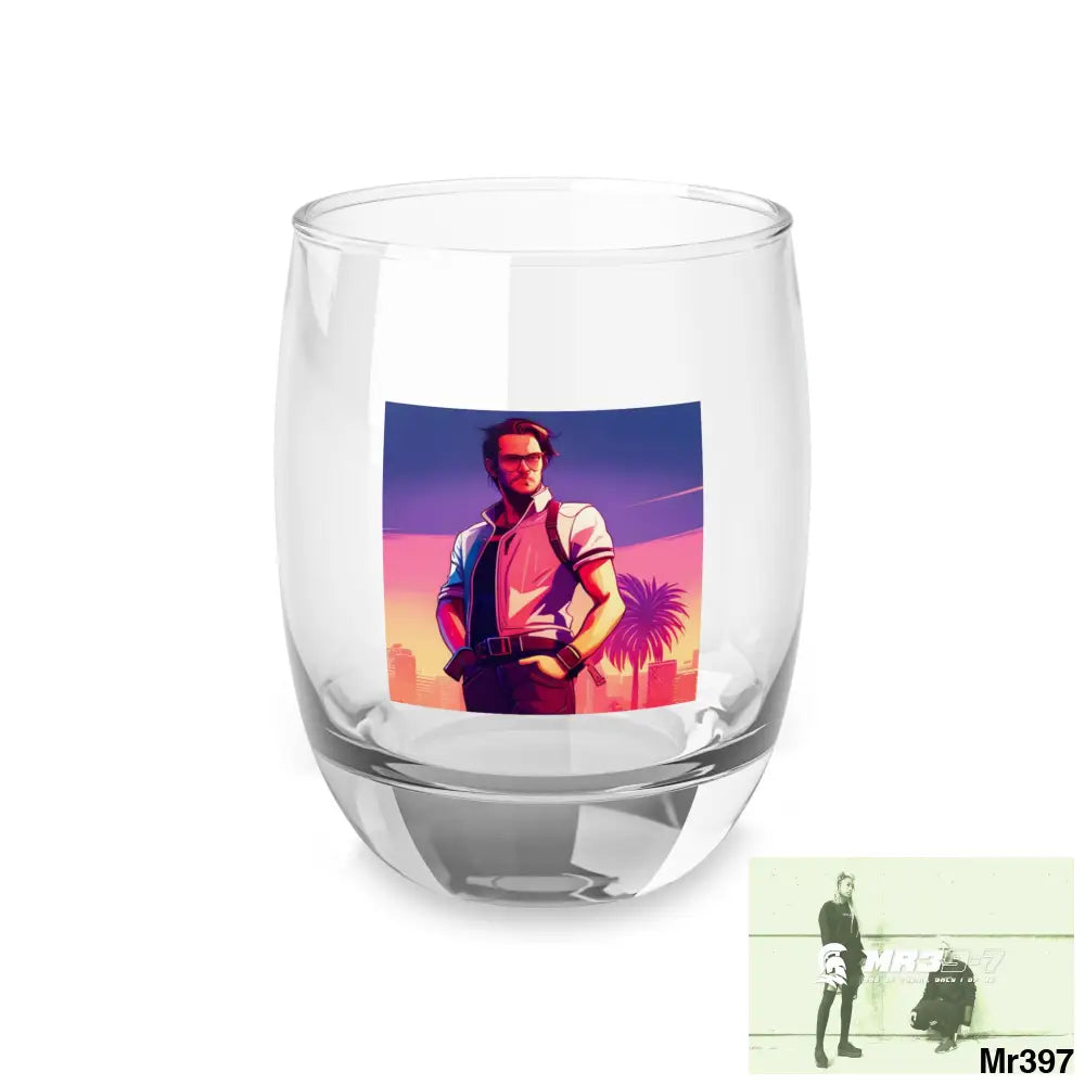 AI Vigilante vice theme Whiskey Glass 6oz Mug