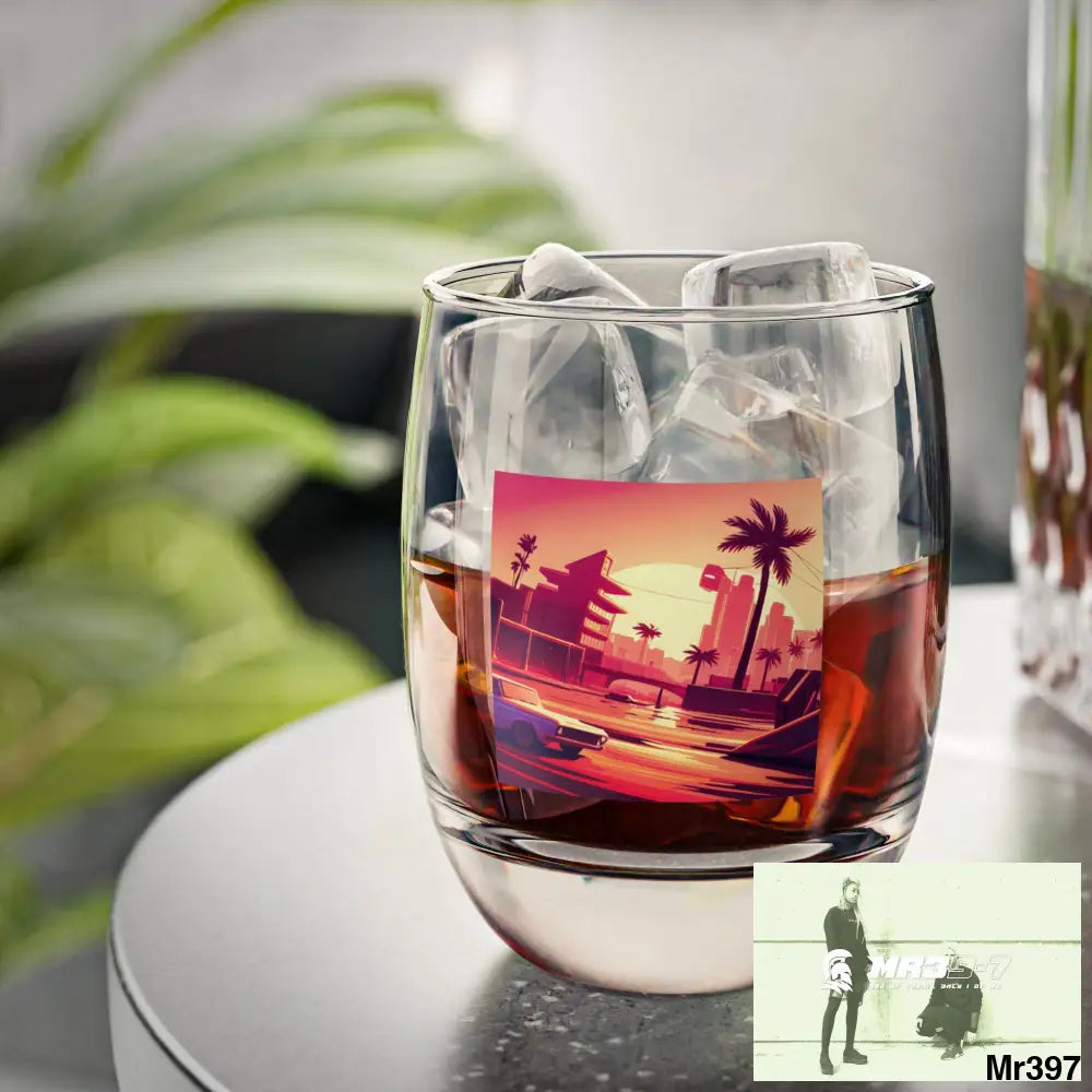 AI Vigilante vice theme Whiskey Glass 6oz Mug