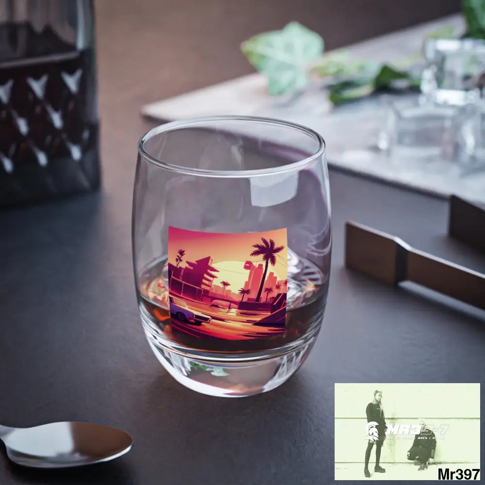 AI Vigilante vice theme Whiskey Glass 6oz Mug