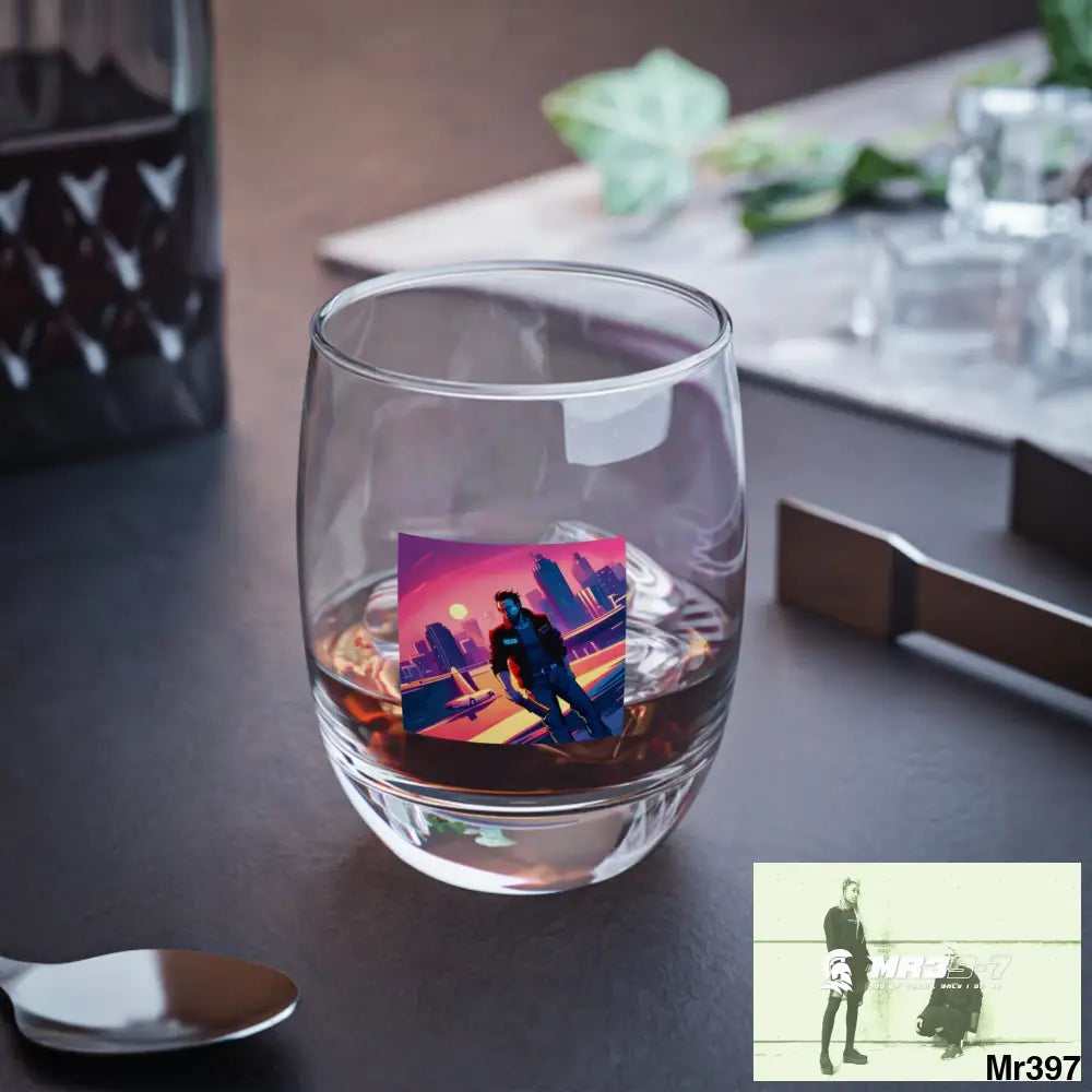 AI Vigilante vice theme Whiskey Glass 6oz Mug