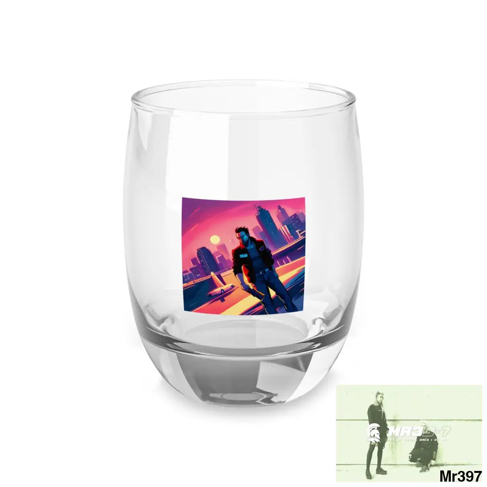AI Vigilante vice theme Whiskey Glass 6oz Mug