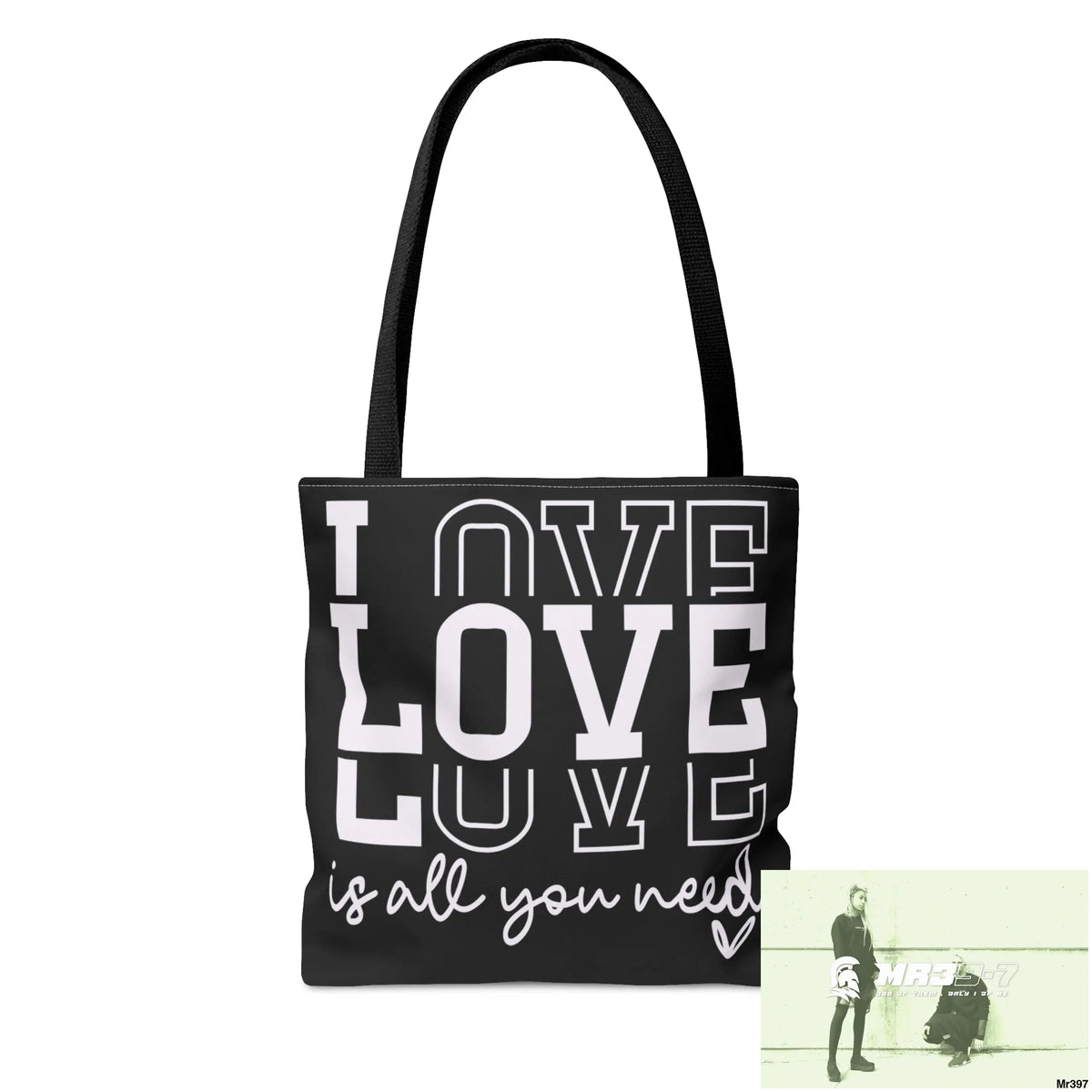 all you need is Love Tote Bag (AOP) Bags