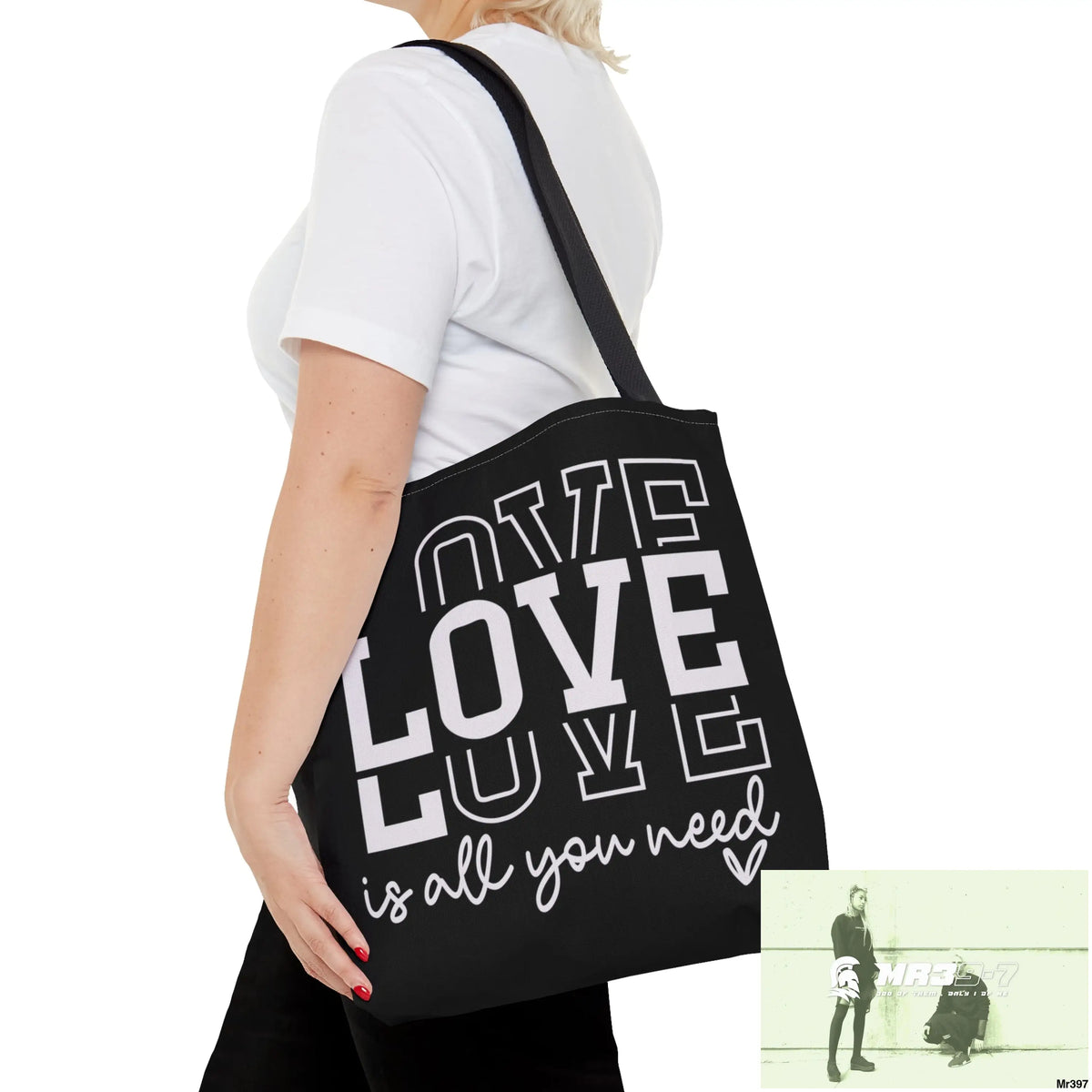 all you need is Love Tote Bag (AOP) Bags
