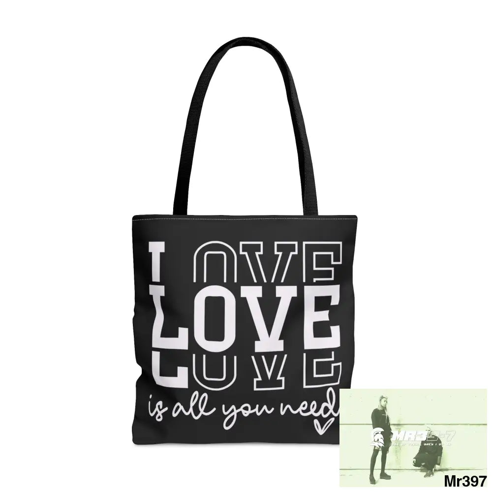 all you need is Love Tote Bag (AOP) Large Bags