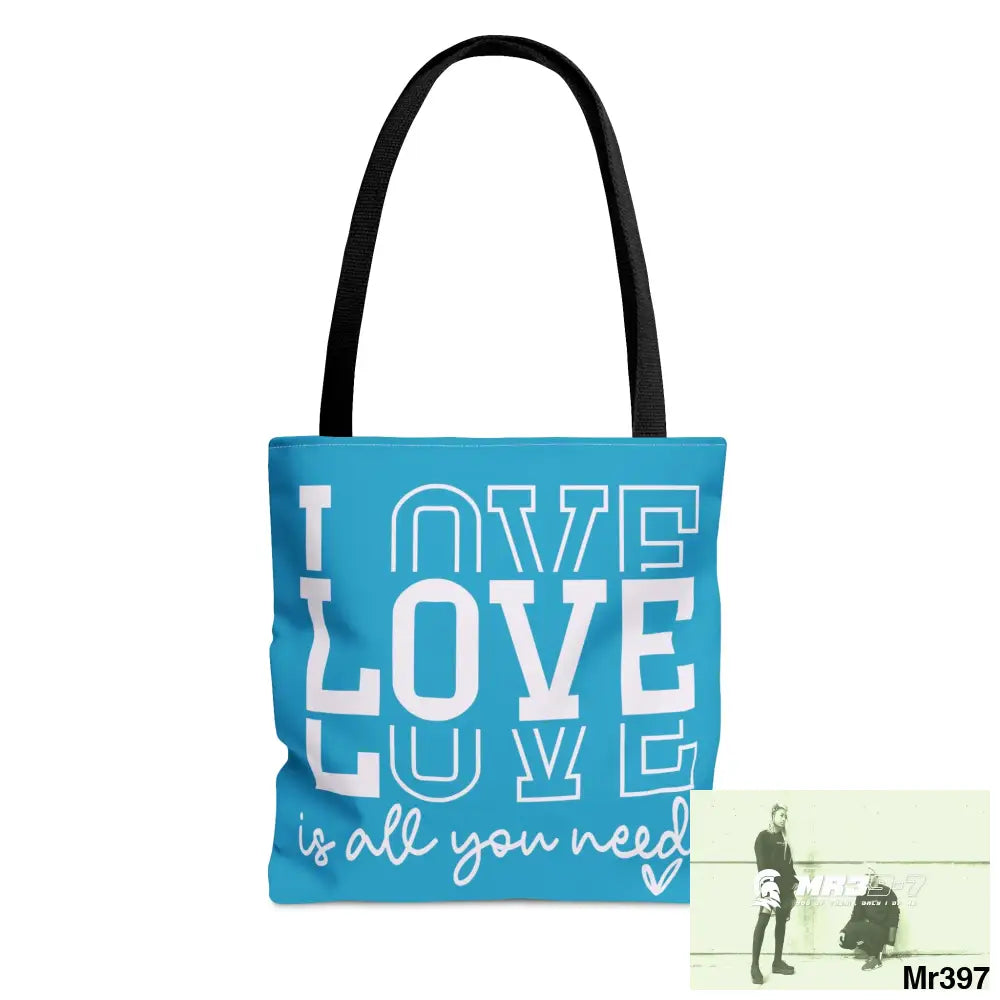 All you need is Love Tote Bag (AOP) Small Bags