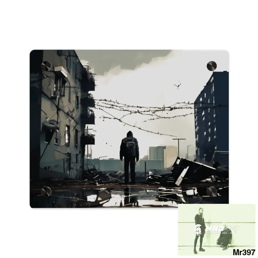 Arrival no 3 Death Flat 2628 days Covert Failures Ltd Edition no 22 Acrylic Wall Art Panels 10″ x 8″ (Horizontal)