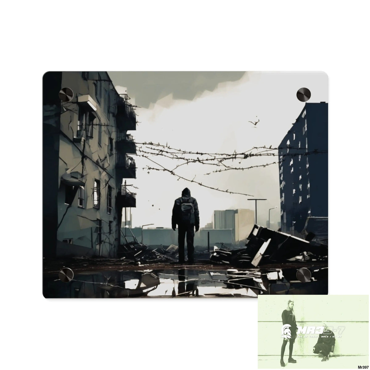 Arrival no 3 Death Flat 2628 days Covert Failures Ltd Edition no 22 Acrylic Wall Art Panels 10″ x 8″ (Horizontal)