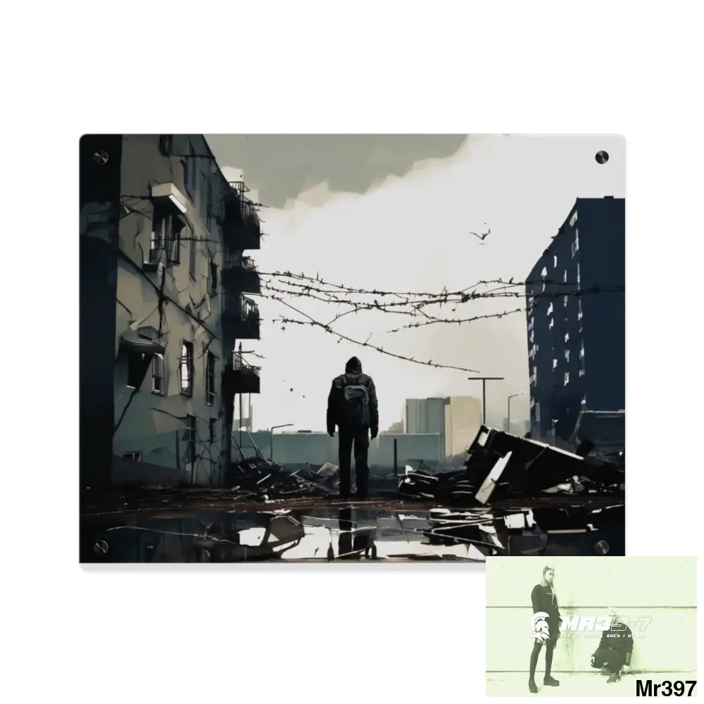 Arrival no 3 Death Flat 2628 days Covert Failures Ltd Edition no 22 Acrylic Wall Art Panels 20″ x 16″ (Horizontal)