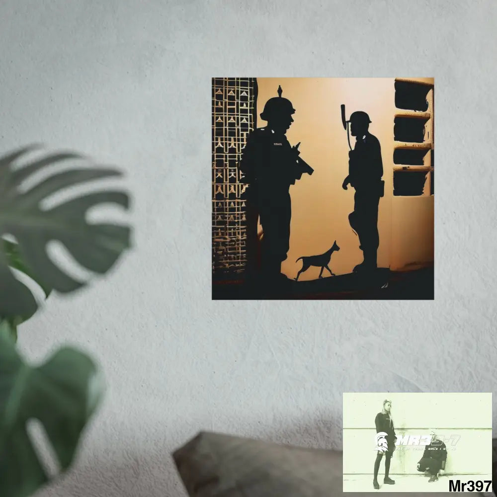 Banksy inspired Churchill’s Bar Dahab — The Warning (2014) Dahab Gold Narrative Poster Series Fine Art Posters Poster