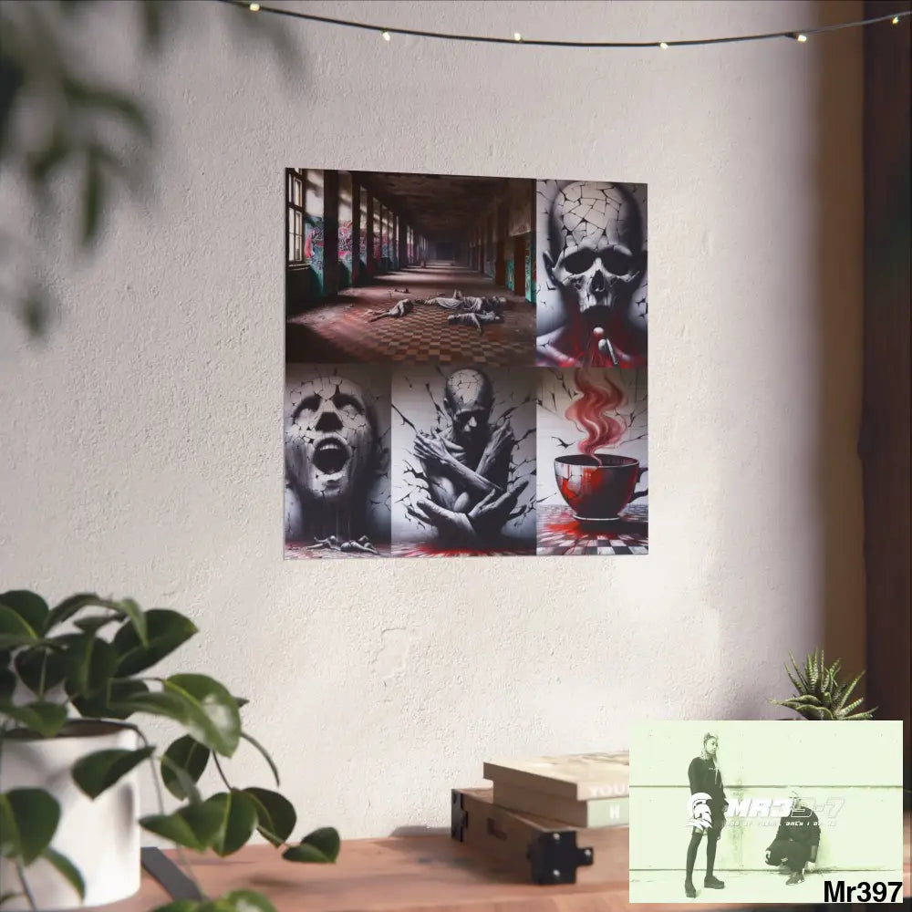 Banksy Inspired Inside A Mental Health VAR Cyanide Tea Assassination failure A1WDW December 2013- Fine Art Posters