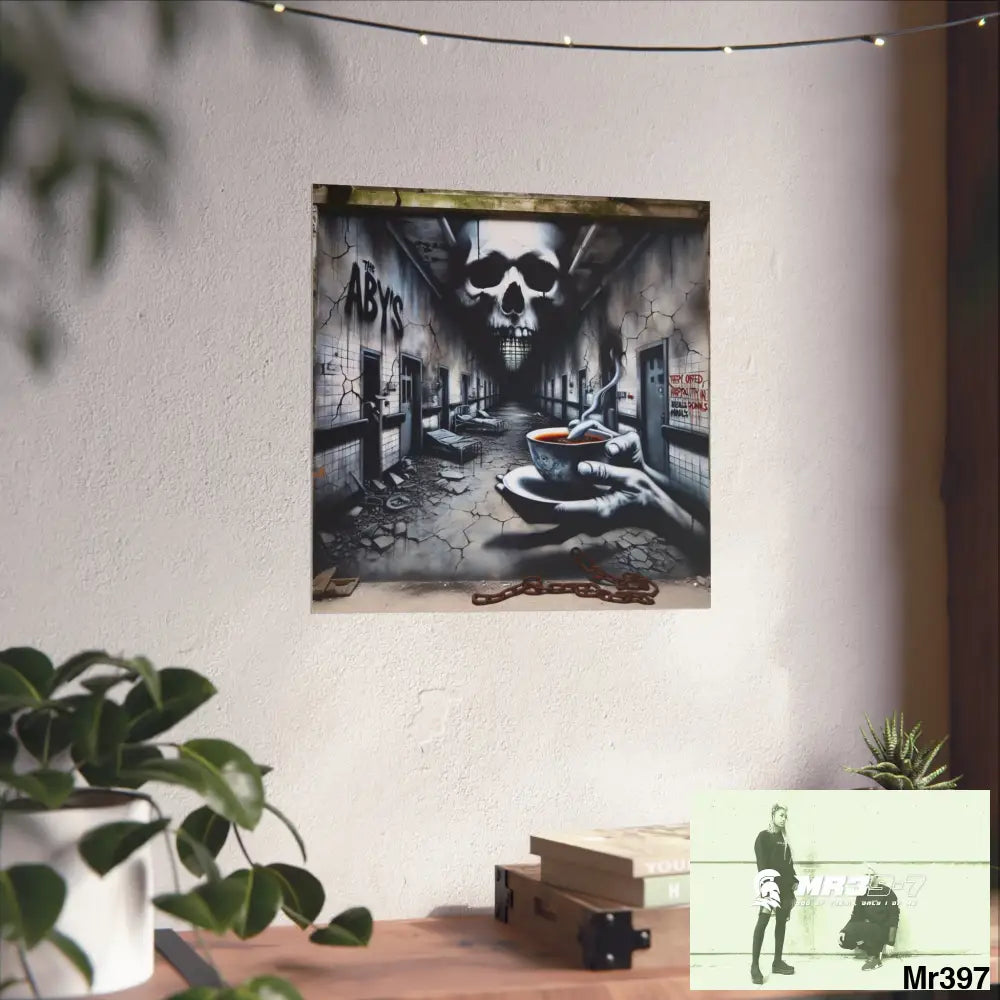 Banksy Inspired Inside A Mental Health VAR Cyanide Tea Assassination failure A1WDW December 2013- Fine Art Posters