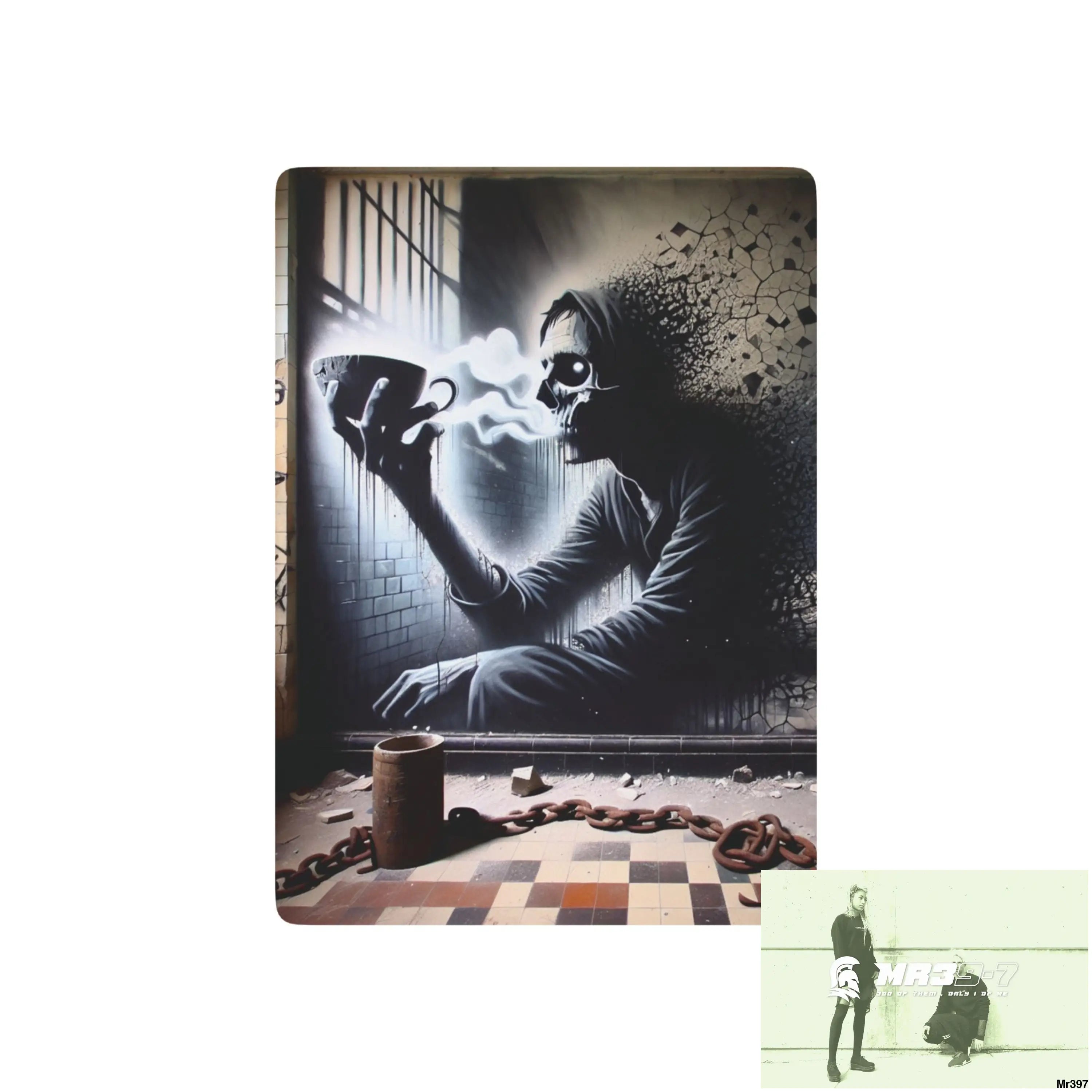Banksy Inspired Inside A Mental Health VAR Cyanide Tea Assassination failure A1WDW December 2013 no2 Ltd Edition Custom