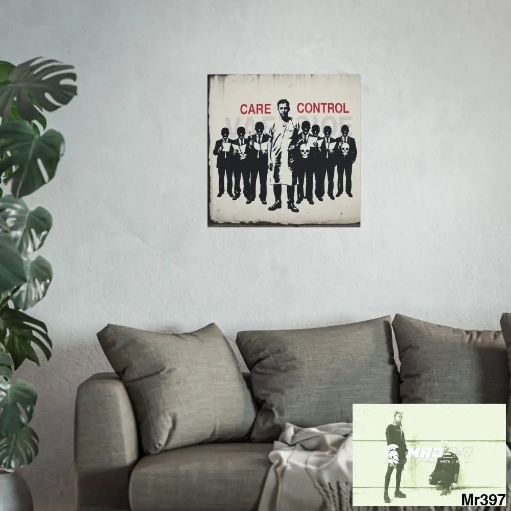 Banksy Inspired Inside A Mental Health VAR system Assassination failure 2012-2025 UK - Fine Art Posters Poster