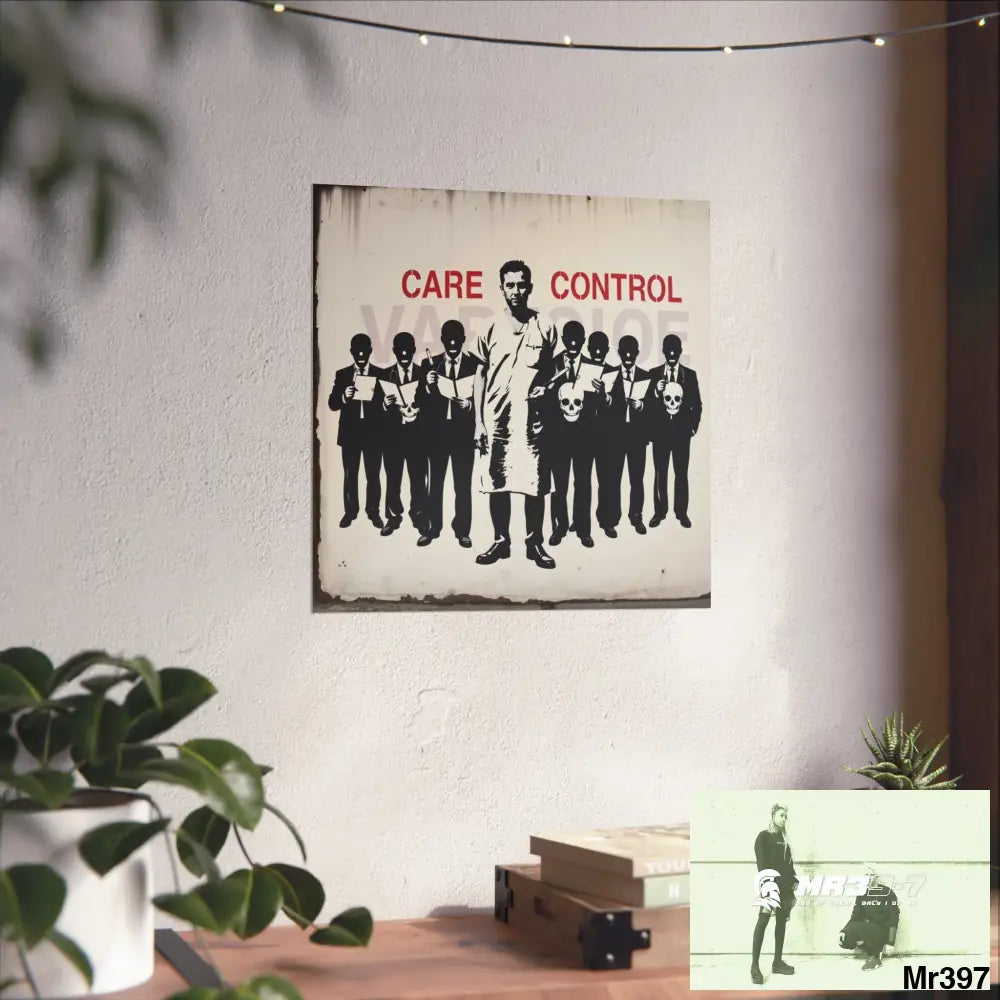 Banksy Inspired Inside A Mental Health VAR system Assassination failure 2012-2025 UK - Fine Art Posters Poster