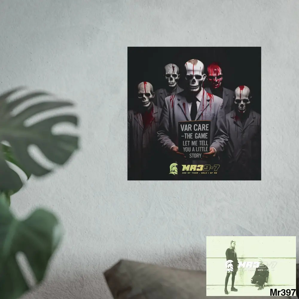 Banksy Inspired Inside A Mental Health VAR system Assassination failure 2012-2025 UK no 9 - Fine Art Posters Poster