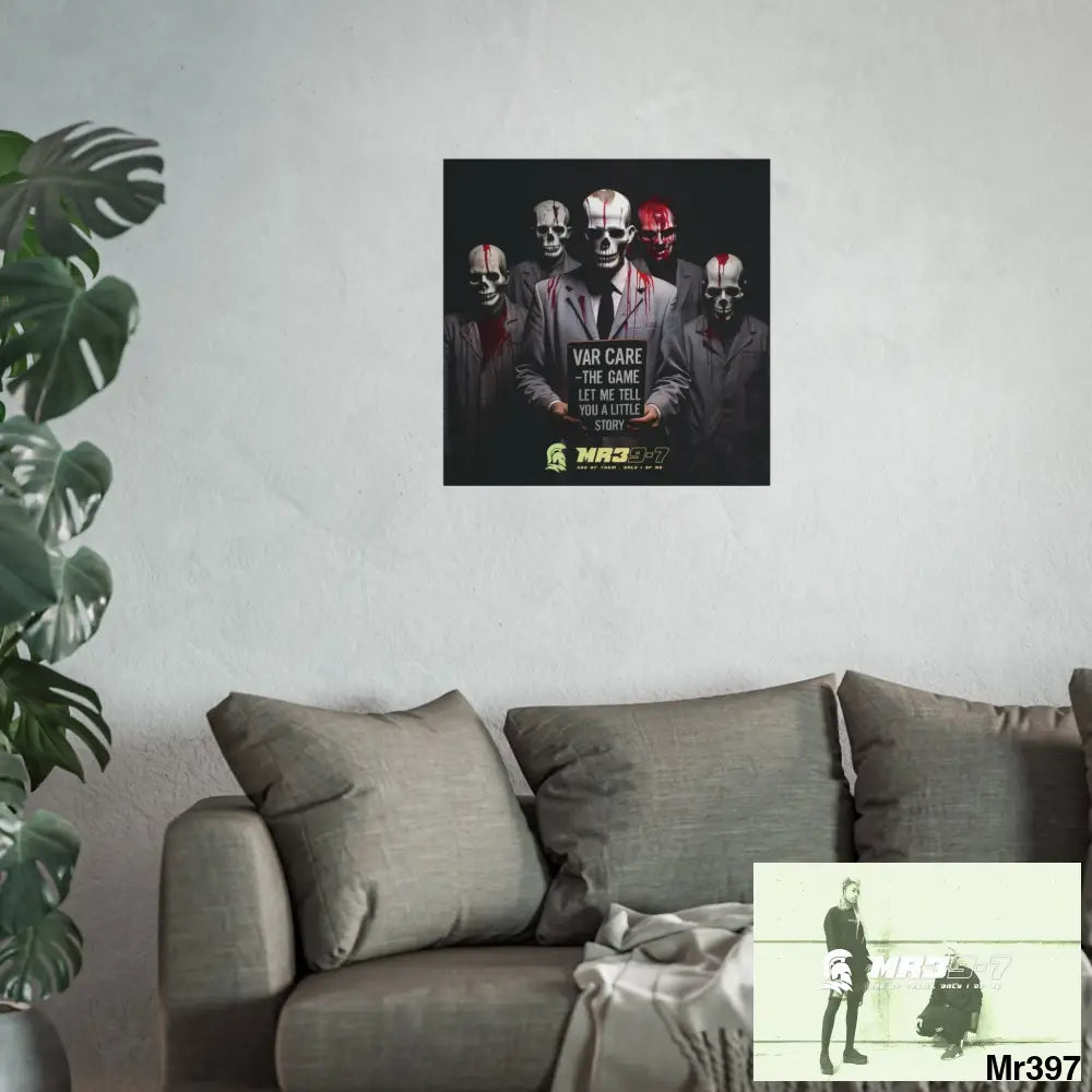 Banksy Inspired Inside A Mental Health VAR system Assassination failure 2012-2025 UK no 9 - Fine Art Posters Poster