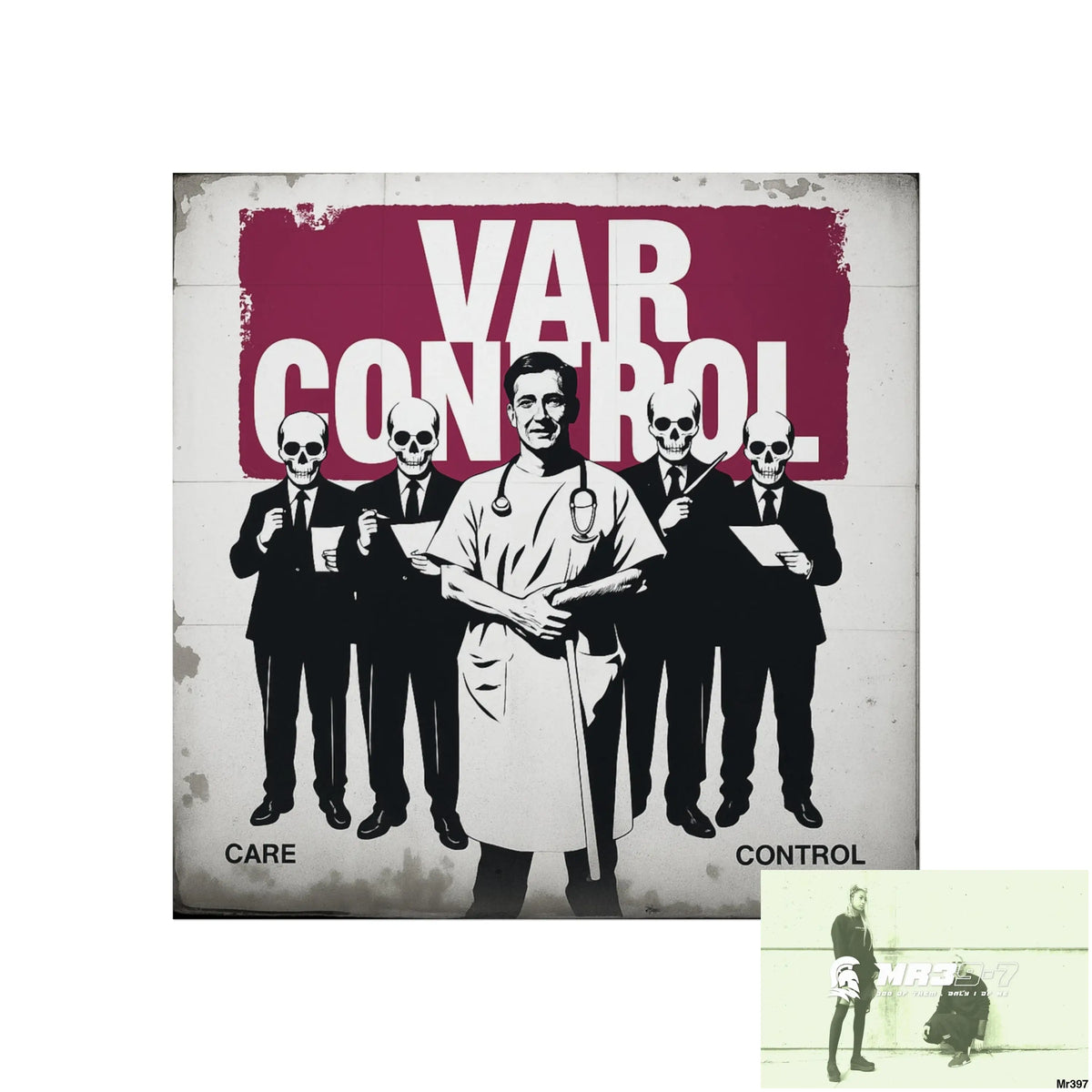 Banksy Inspired Inside A Mental Health VAR system Assassination failure NO 10 2012-2025 UK - Fine Art Posters 16″ x 16″