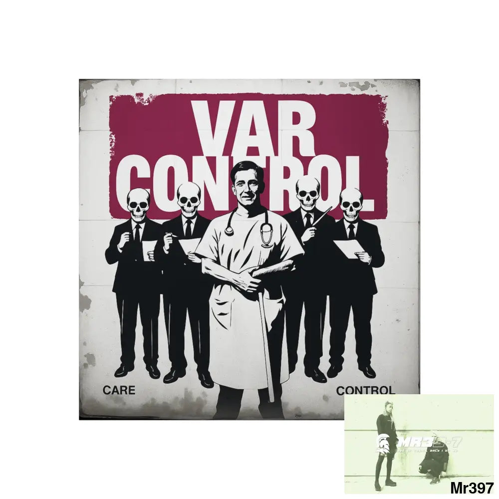 Banksy Inspired Inside A Mental Health VAR system Assassination failure NO 10 2012-2025 UK - Fine Art Posters 16″ x 16″