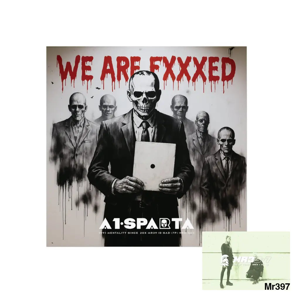 Banksy Inspired Inside A Mental Health VAR system Assassination failure NO 14 We are Fxxxed 2012-2025 UK - Fine Art