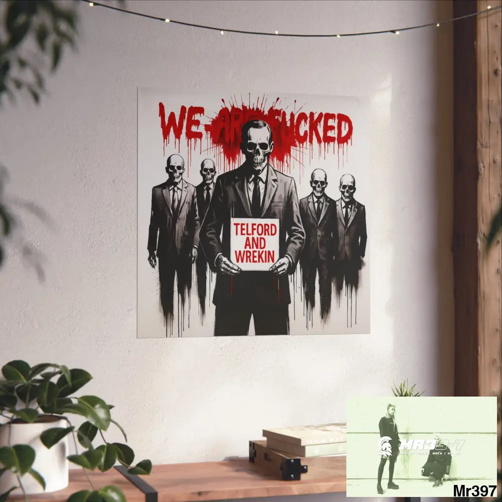 Banksy Inspired Inside A Mental Health VAR system Assassination failure Telford and Wrekin 2012-2025 UK - Fine Art