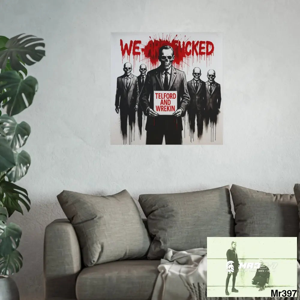 Banksy Inspired Inside A Mental Health VAR system Assassination failure Telford and Wrekin 2012-2025 UK - Fine Art