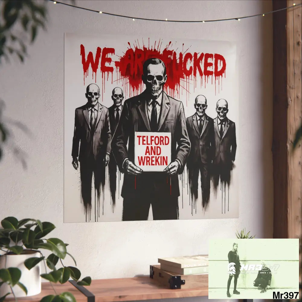 Banksy Inspired Inside A Mental Health VAR system Assassination failure Telford and Wrekin 2012-2025 UK - Fine Art