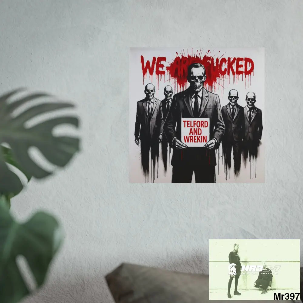 Banksy Inspired Inside A Mental Health VAR system Assassination failure Telford and Wrekin 2012-2025 UK - Fine Art