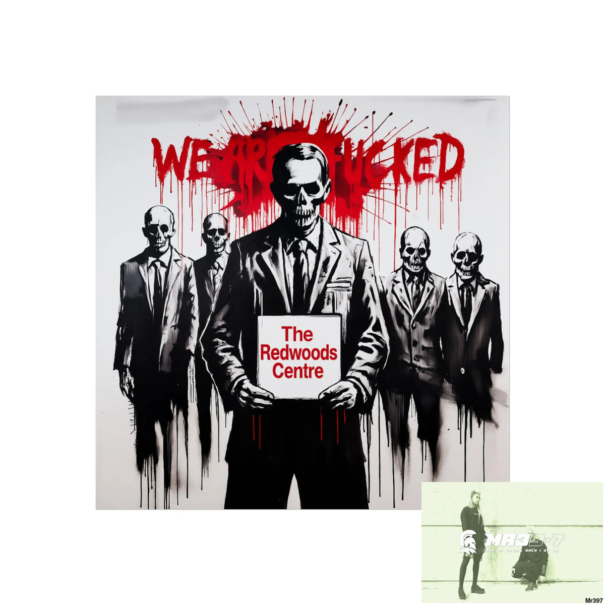 Banksy Inspired Inside A Mental Health VAR system Assassination failure The Redwoods Centre 2012-2025 UK - Fine Art