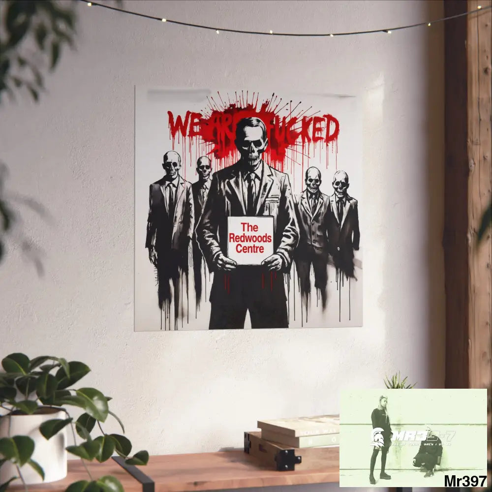 Banksy Inspired Inside A Mental Health VAR system Assassination failure The Redwoods Centre 2012-2025 UK - Fine Art