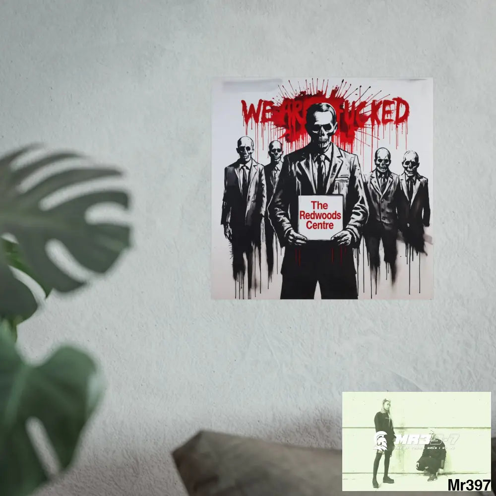 Banksy Inspired Inside A Mental Health VAR system Assassination failure The Redwoods Centre 2012-2025 UK - Fine Art