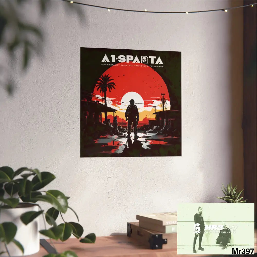 Banksy Style A1 Sparta Dahab Gold – “Rooftop Extraction & Red Sea Warning Egypt no 2 Fine Art Posters Poster