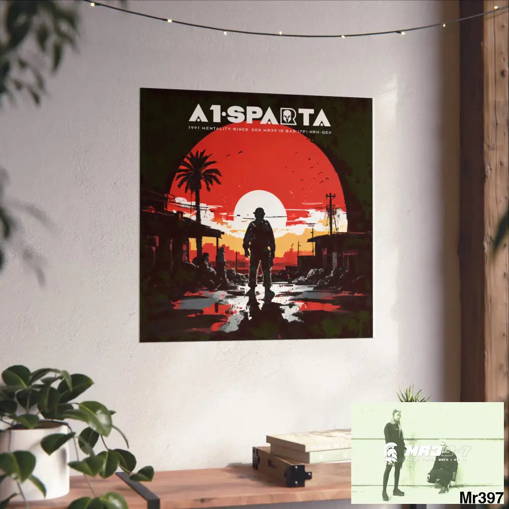 Banksy Style A1 Sparta Dahab Gold – “Rooftop Extraction & Red Sea Warning Egypt no 2 Fine Art Posters Poster