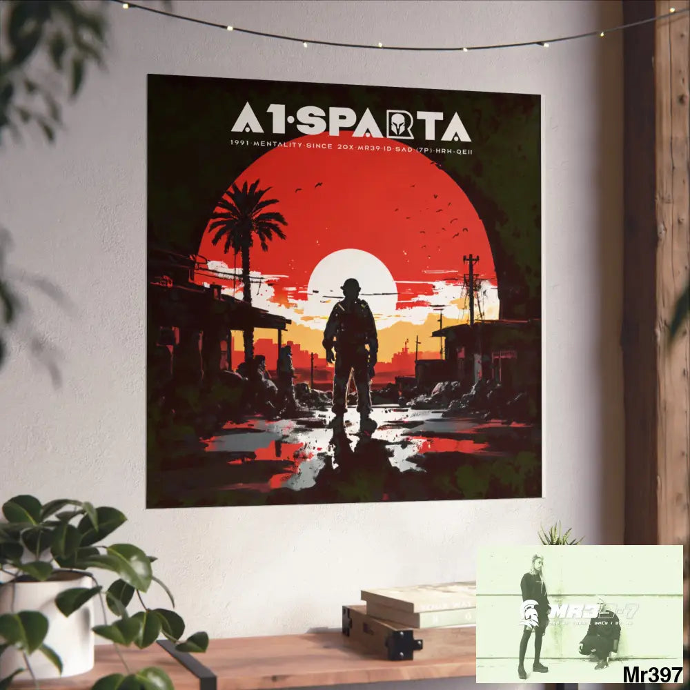 Banksy Style A1 Sparta Dahab Gold – “Rooftop Extraction & Red Sea Warning Egypt no 2 Fine Art Posters Poster