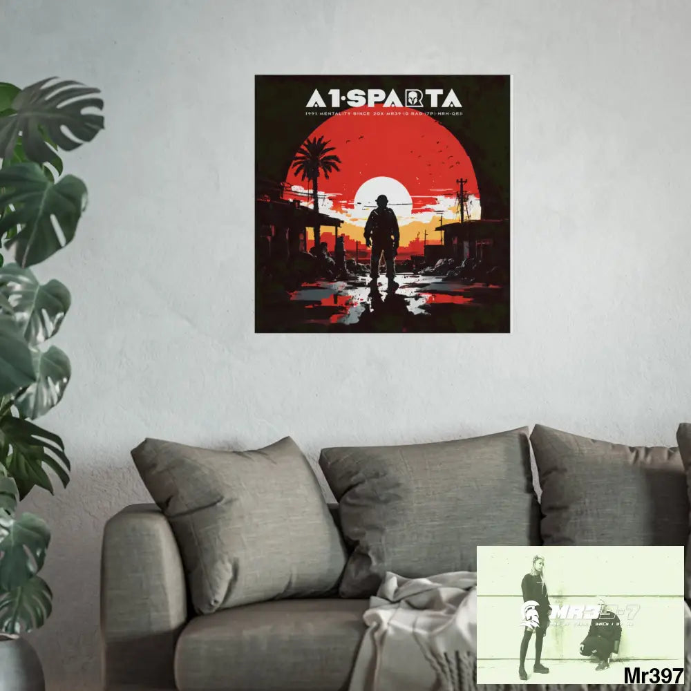 Banksy Style A1 Sparta Dahab Gold – “Rooftop Extraction & Red Sea Warning Egypt no 2 Fine Art Posters Poster