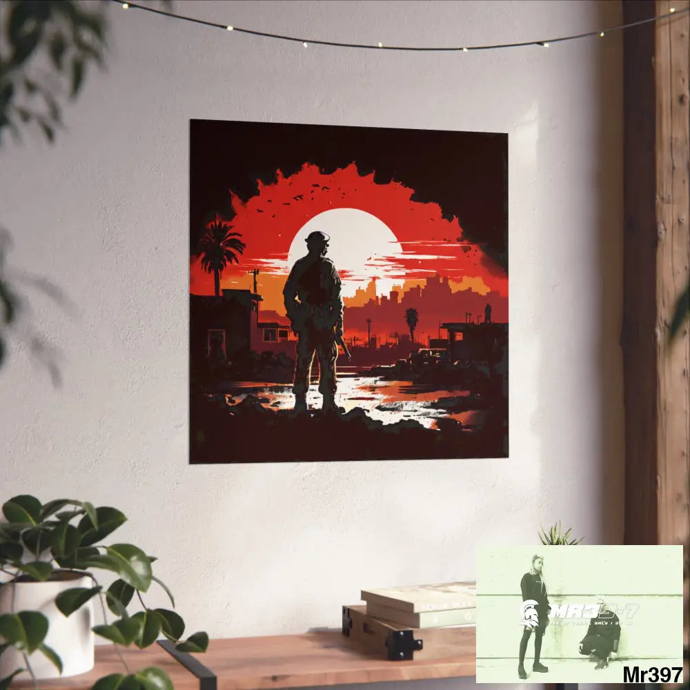 Banksy Style A1 Sparta Dahab Gold – “Rooftop Extraction & Red Sea Warning Egypt no 3 Fine Art Posters Poster