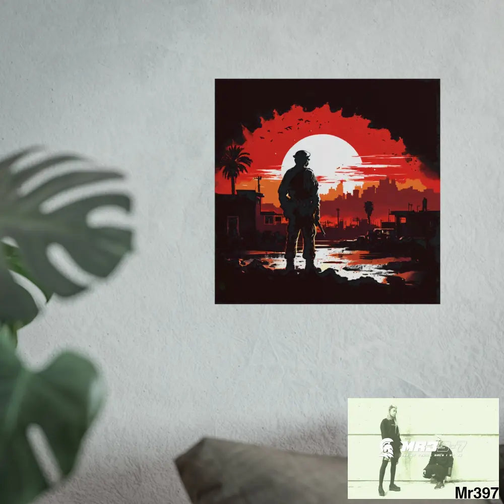 Banksy Style A1 Sparta Dahab Gold – “Rooftop Extraction & Red Sea Warning Egypt no 3 Fine Art Posters Poster