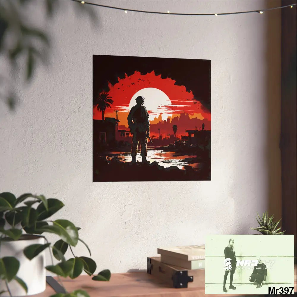 Banksy Style A1 Sparta Dahab Gold – “Rooftop Extraction & Red Sea Warning Egypt no 3 Fine Art Posters Poster