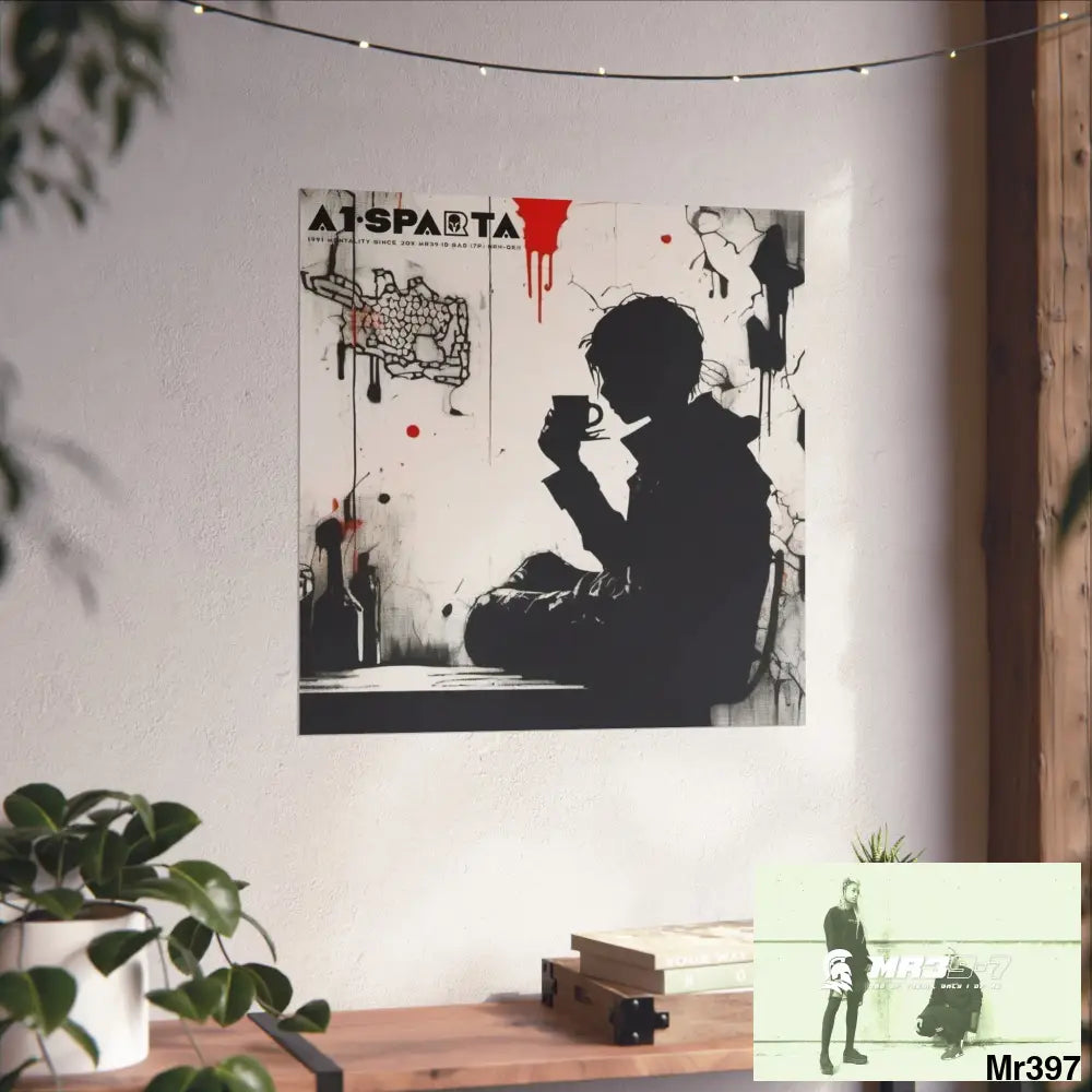 Banksy Style A1Sparta DAHAB GOLD — SCENE 4 Chain Around the Neck no 2 Fine Art Posters Poster