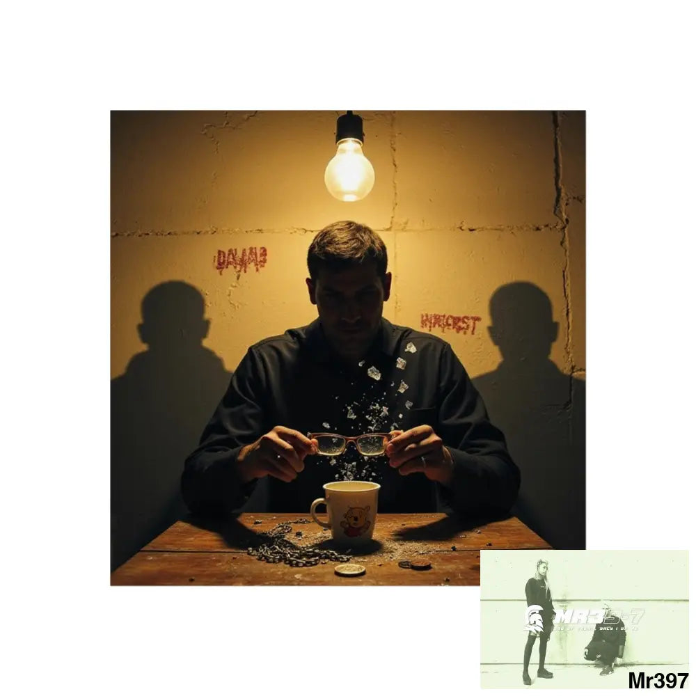 Banksy Style Dahab Gold scene 2 “Breaking the Glasses” no 1 Fine Art Posters 24″ x 24″ / Matte Poster