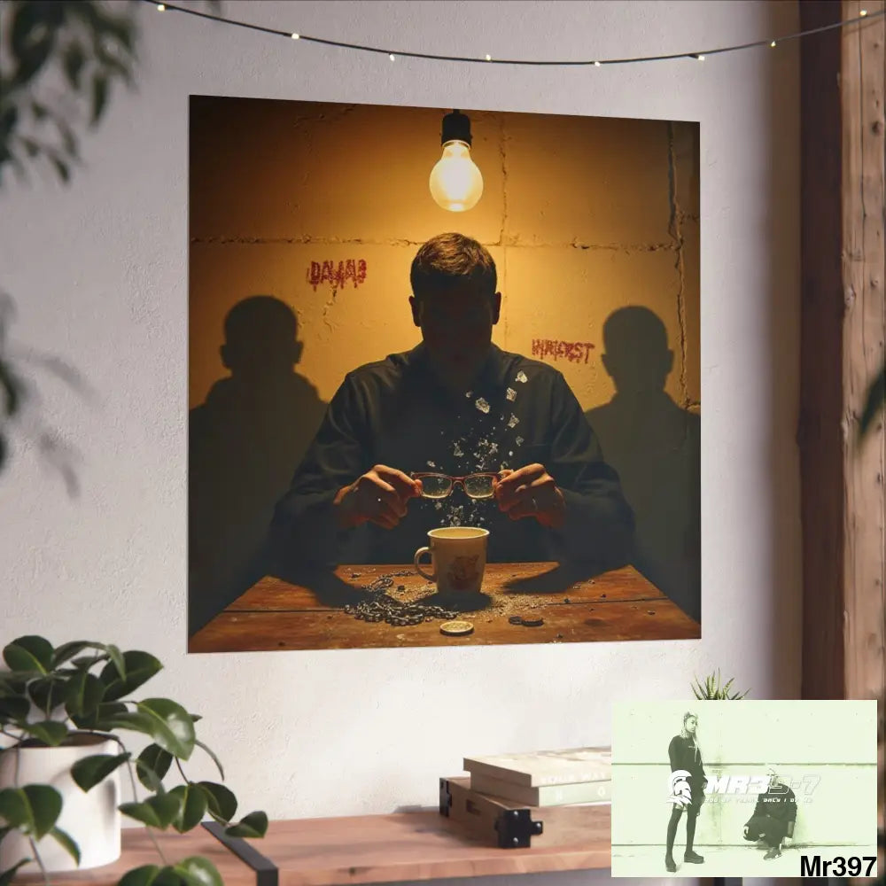 Banksy Style Dahab Gold scene 2 “Breaking the Glasses” no 1 Fine Art Posters Poster