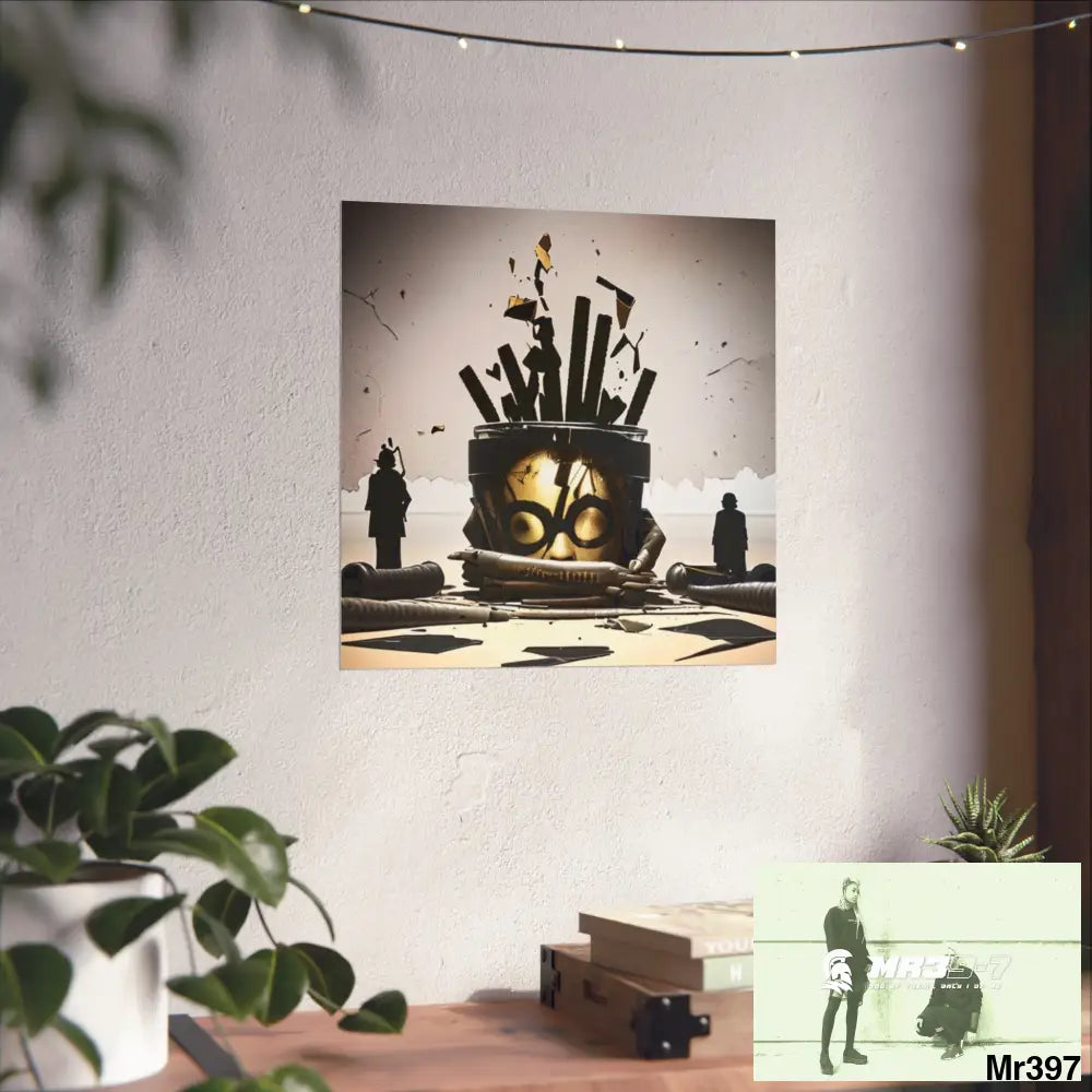 Banksy Style Dahab Gold scene 2 “Breaking the Glasses” no 10 Fine Art Posters Poster