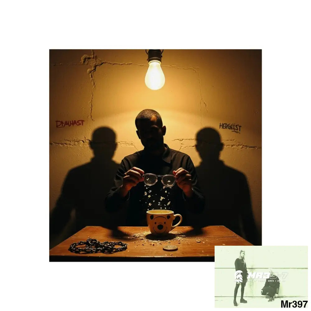 Banksy Style Dahab Gold scene 2 “Breaking the Glasses” no 3 Fine Art Posters 16″ x 16″ / Matte Poster